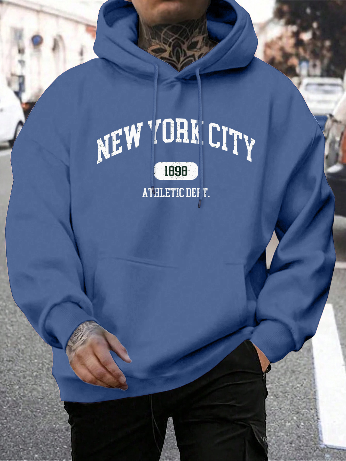 Vintage Fashion New York - New York Usa City Letter Hoodie