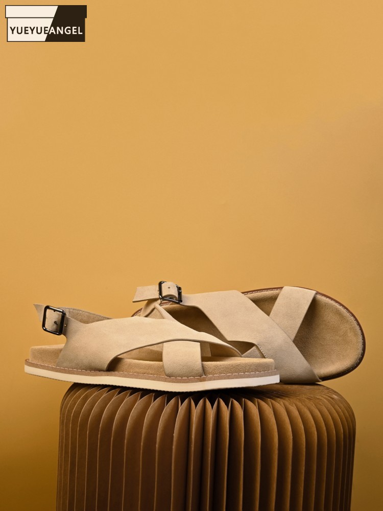 Vintage Fashion Outfits Men - Mens Summer Outside Wearing Cow Suede