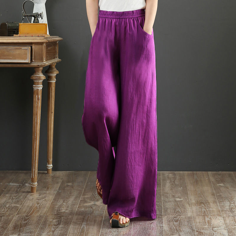 Vintage Fashion Boutique - Summer Women's Pants 2025 Cotton Linen