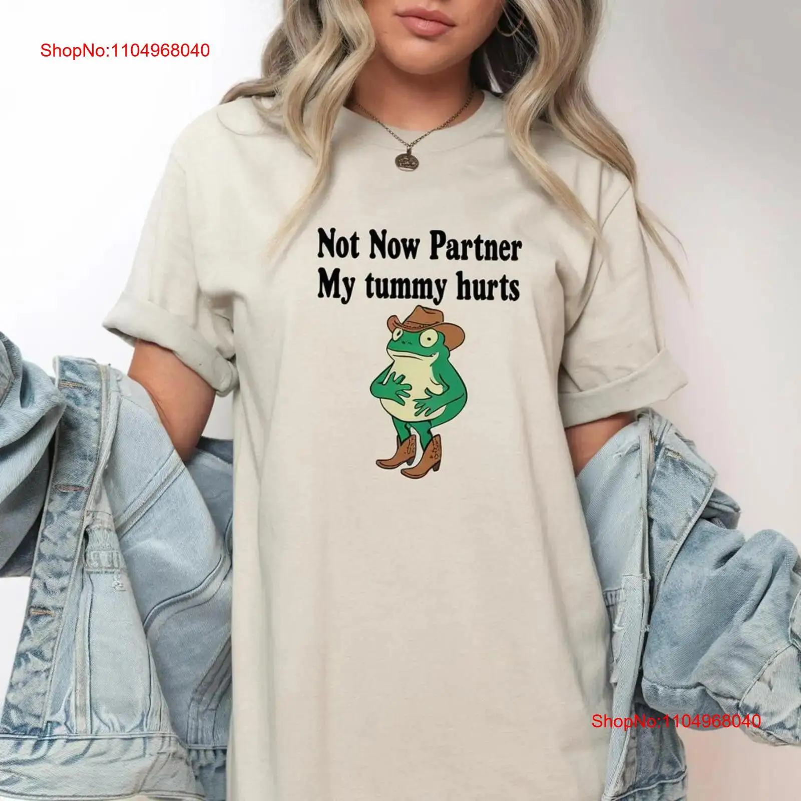 Vintage Fashion Gen Z - Not Now Partner My Tummy Hurts