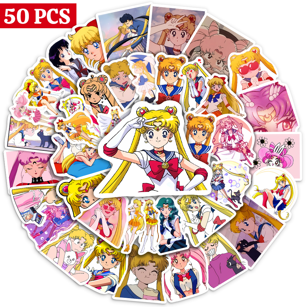 Vintage Fashion Magazines - Anime Girl Stickers Kawaii Yellow Hair