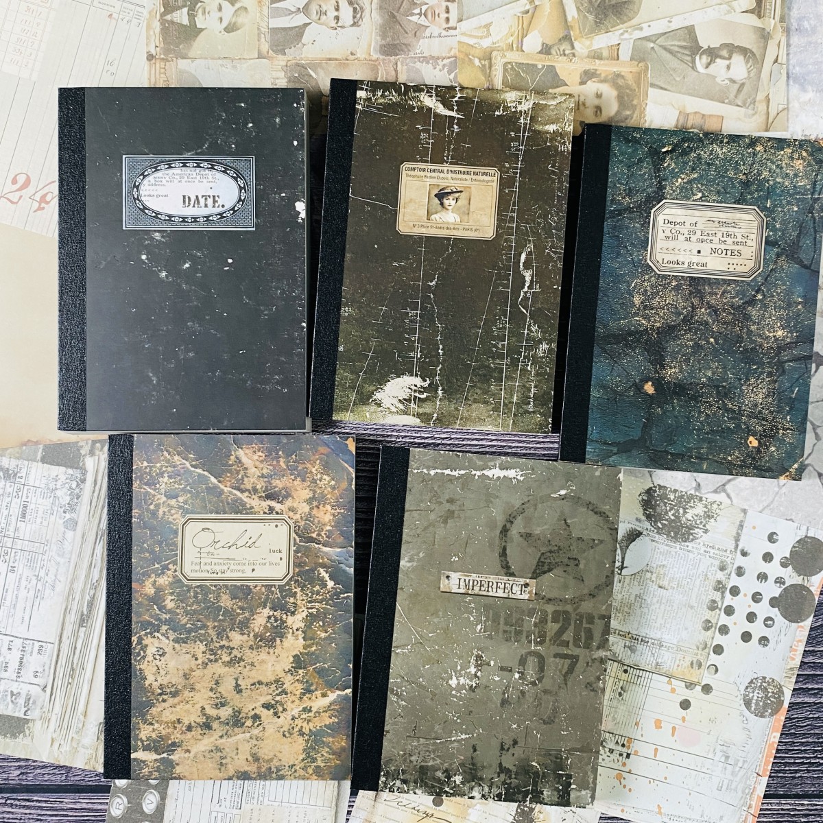Vintage Fashion Magazines - 100sheets Vintage Scrapbook Paper Set DIY