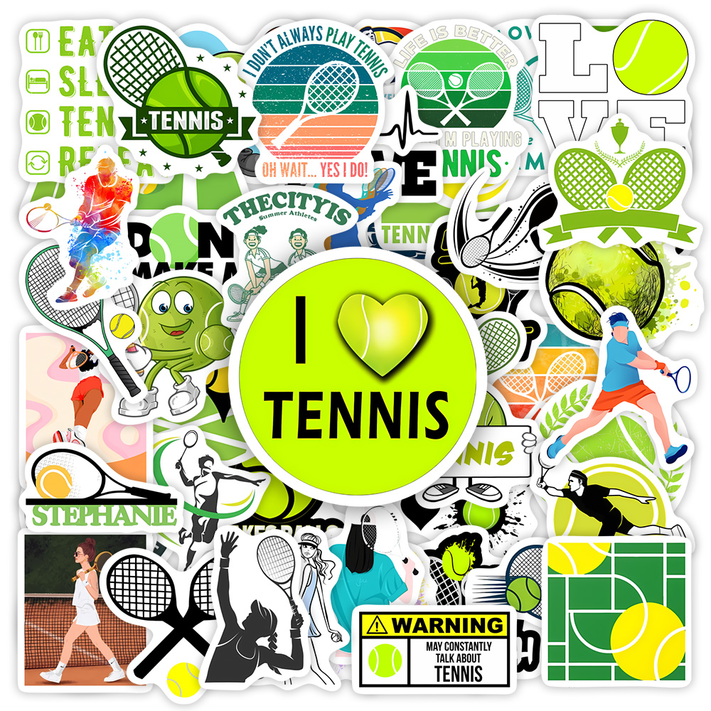 Vintage Fashion Magazines - Tennis Theme Lovers Sticekrs DIY Toy
