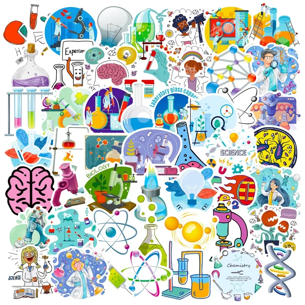 50PCS Cartoon Science Lab Stic - Vintage Fashion Photos incelemesi ve fiyatı