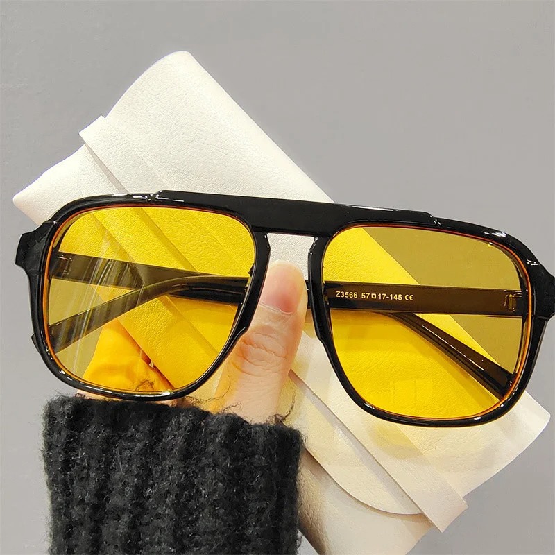 New Oversized Frame Sunglasses - Vintage Fashion Designer incelemesi ve fiyatı
