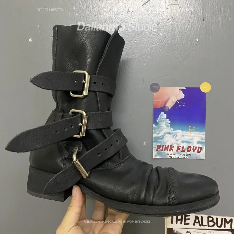 Fashion Men's Genuine Leather  - Vintage Fashion Boots incelemesi ve fiyatı