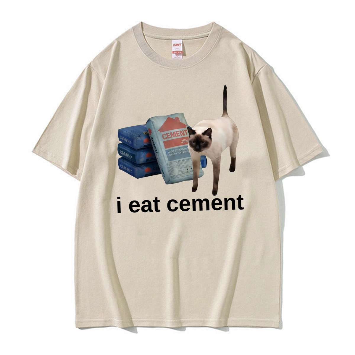 Funny I Eat Cement Cat Meme We - Vintage Fashion Gen Z incelemesi ve fiyatı