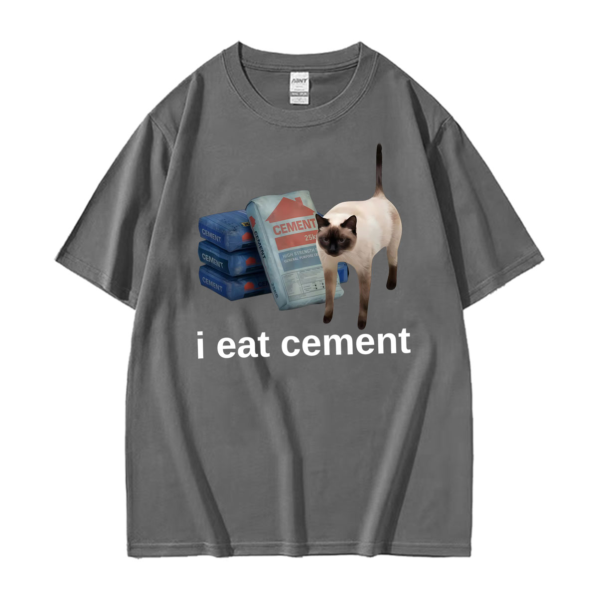Funny I Eat Cement Cat Meme We - Vintage Fashion Gen Z incelemesi ve fiyatı