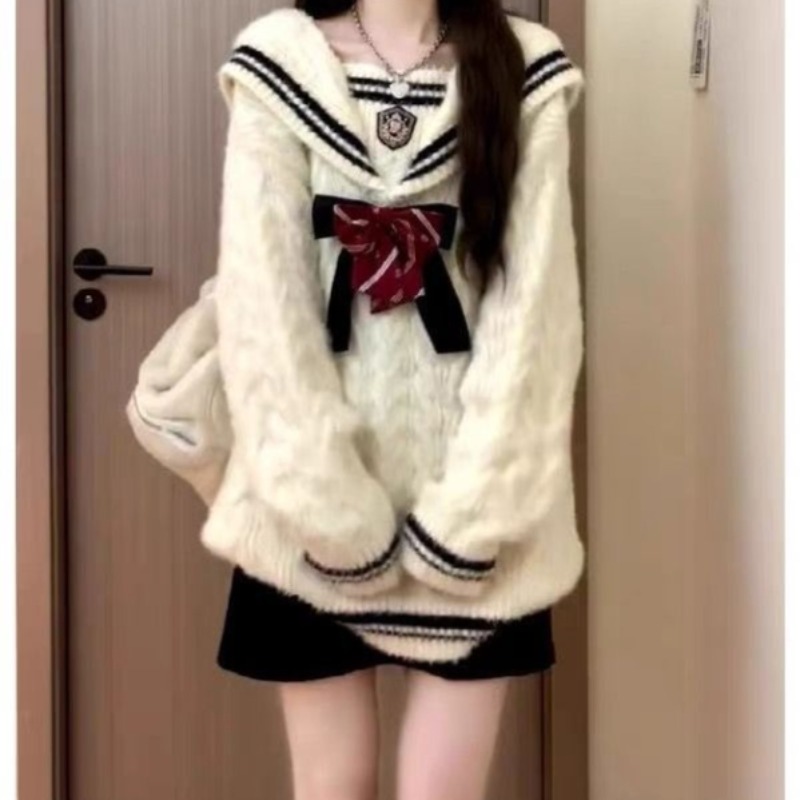 Ezgaga Knitted Sweater Women P - Vintage Fashion Style Female incelemesi ve fiyatı