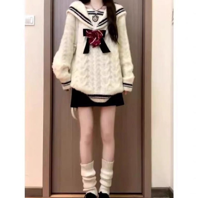 Ezgaga Knitted Sweater Women P - Vintage Fashion Style Female incelemesi ve fiyatı