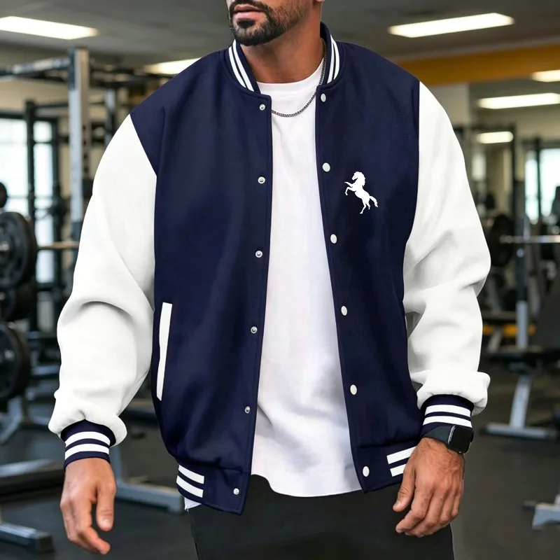 Men Color Block Baseball Jacke - Varsity Jacket Wool incelemesi ve fiyatı