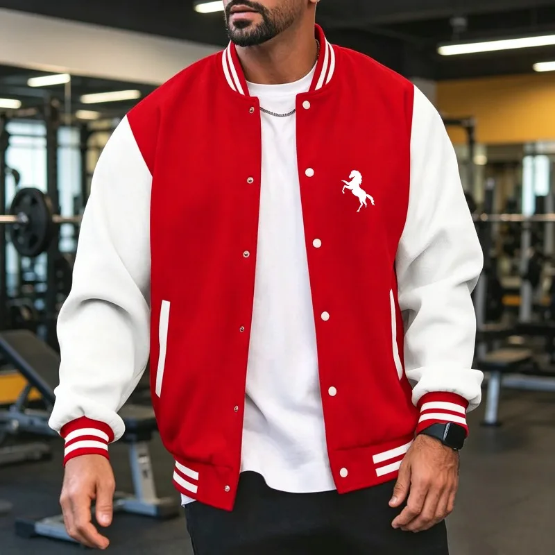 Men Color Block Baseball Jacke - Varsity Jacket Wool incelemesi ve fiyatı