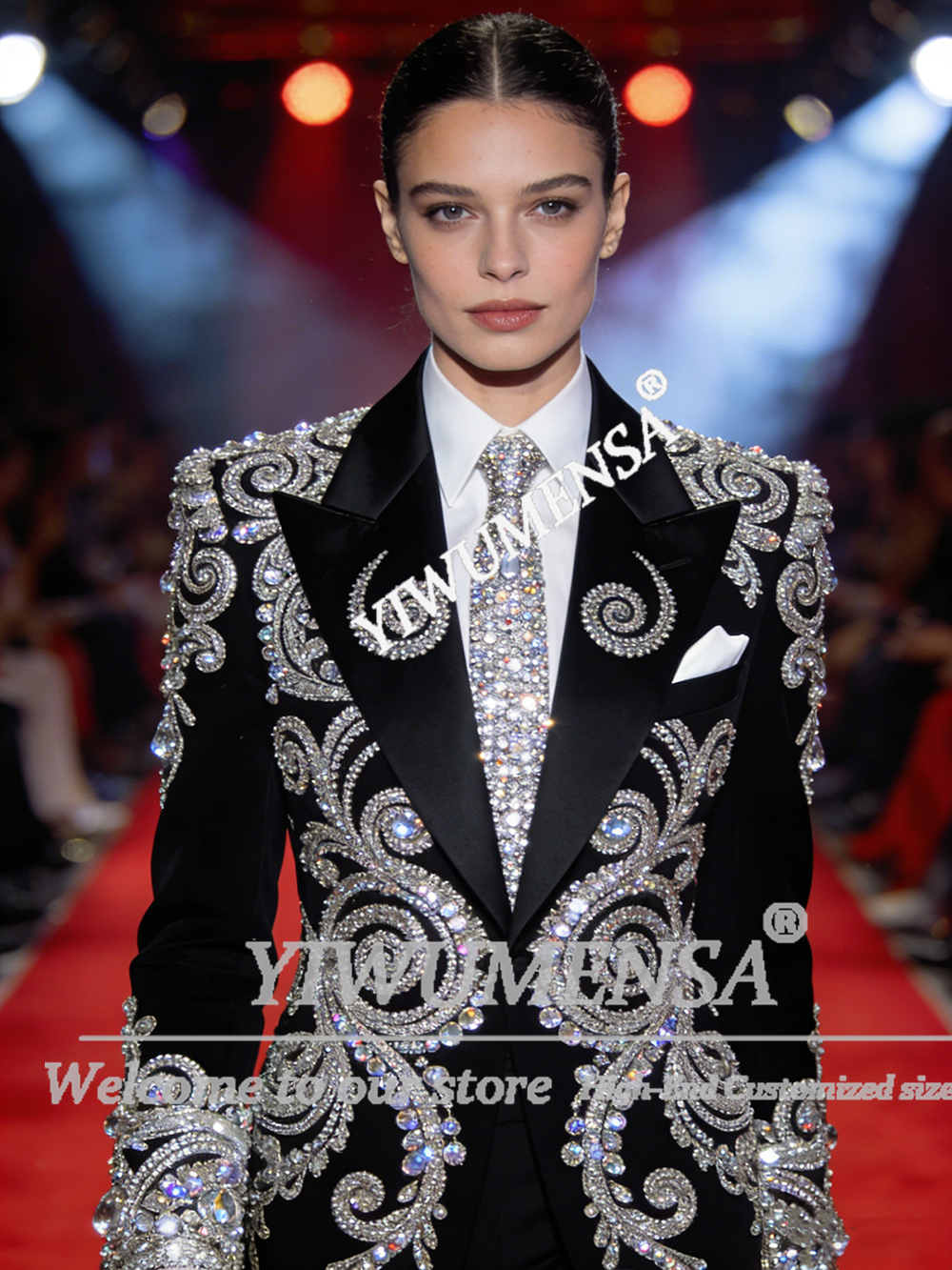 Sparkly Beaded Stones Suits Wo - Velvet Blazer Vintage incelemesi ve fiyatı