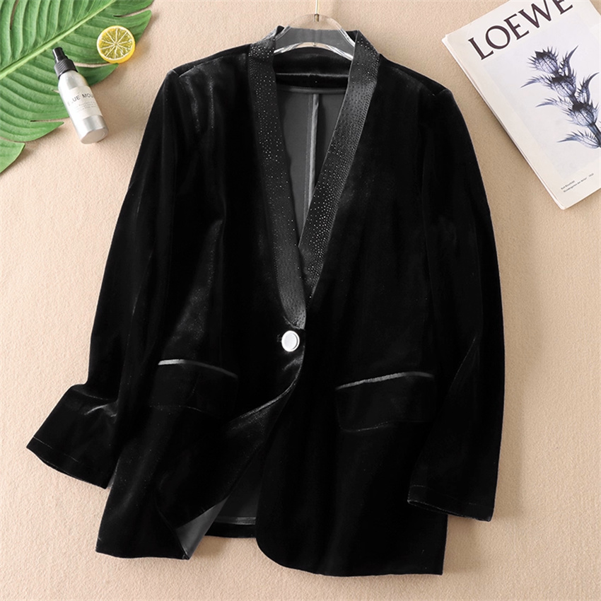Autumn Winter Big Size Vintage - Velvet Blazer Vintage incelemesi ve fiyatı