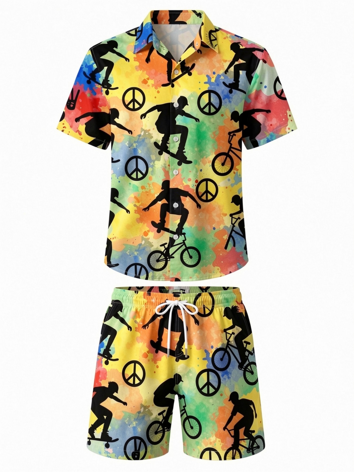 Mens Floral Short Sleeve Shirt - Printed Floral Shirt incelemesi ve fiyatı