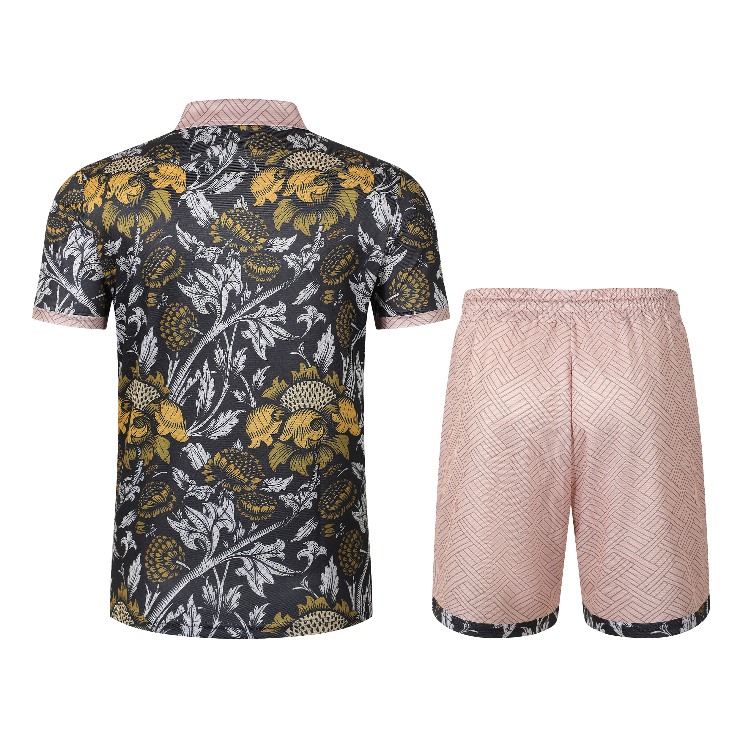 Men Floral Print 2 Piece Set,  - Printed Floral Shirt incelemesi ve fiyatı