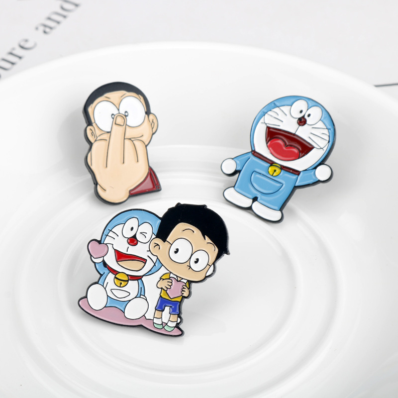 Cartoon Cute Cat Enamel Pin Br - Vintage Fashion Boutique incelemesi ve fiyatı