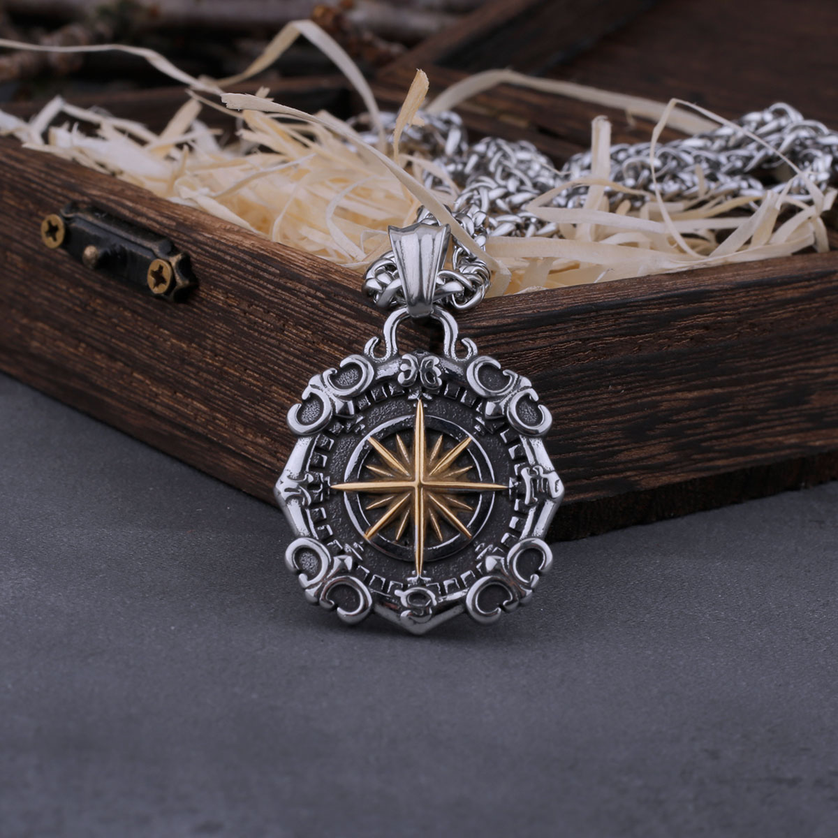 316L Stainless Steel Viking St - Vintage Fashion Boutique incelemesi ve fiyatı