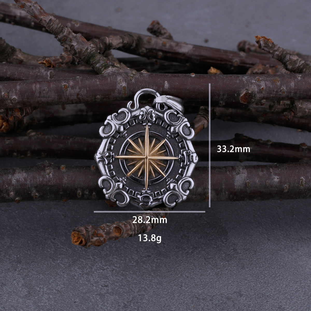 316L Stainless Steel Viking St - Vintage Fashion Boutique incelemesi ve fiyatı