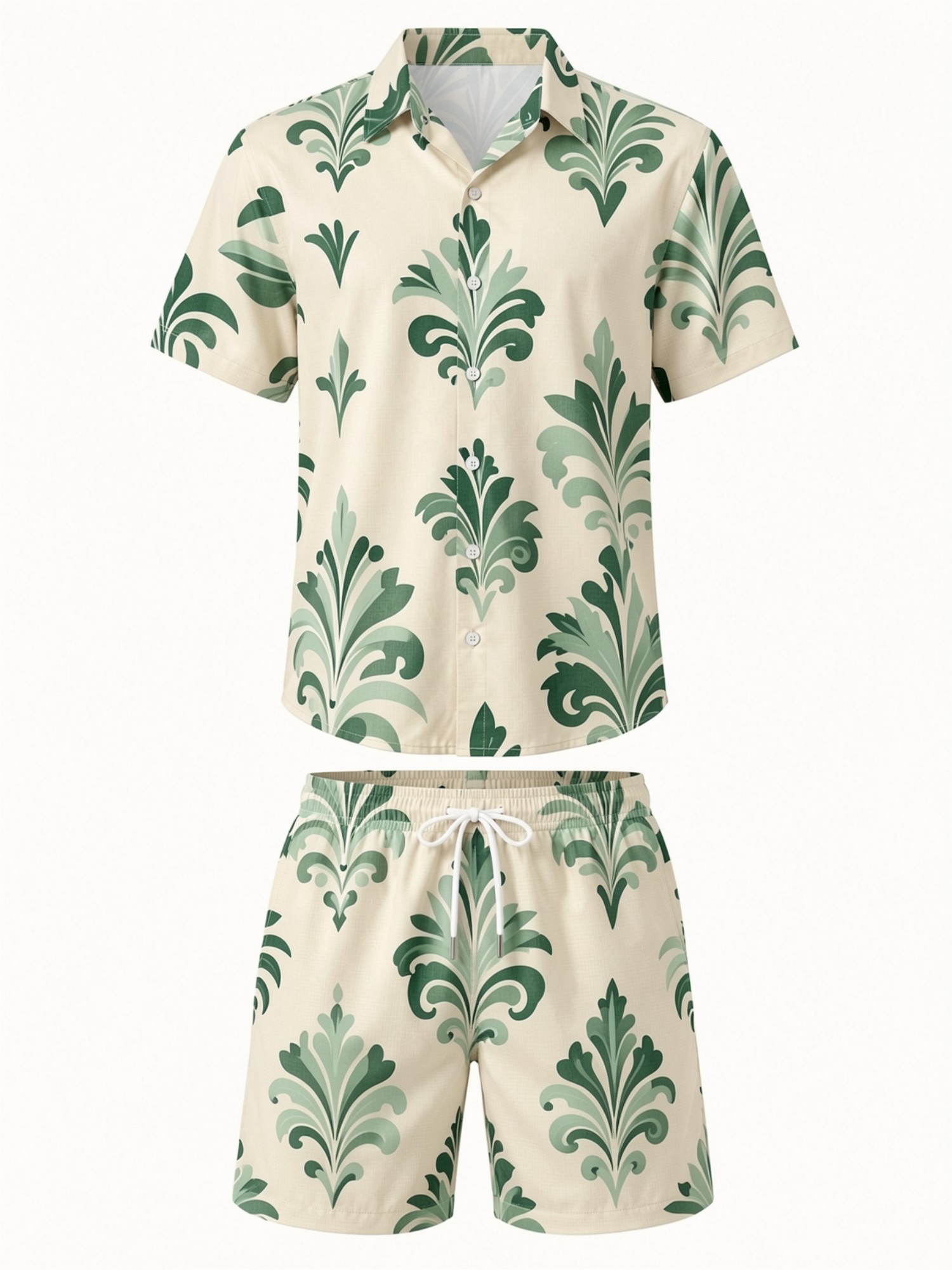Mens Floral Short Sleeve Shirt - Printed Floral Shirt incelemesi ve fiyatı