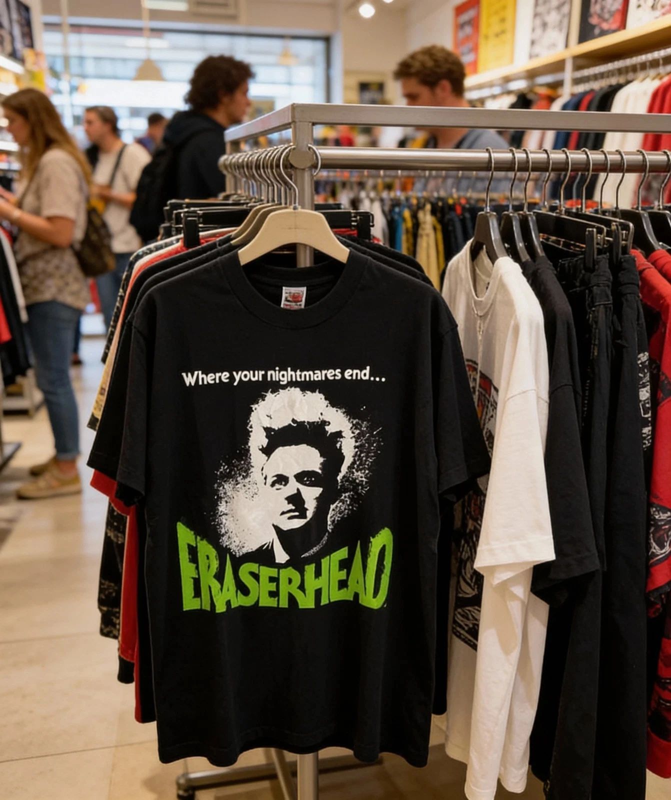 Horror Movie Themed Print T-sh - Vintage Fashion Tv incelemesi ve fiyatı