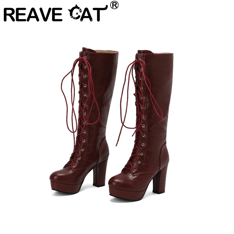 REAVE CAT Vintage Women Knee B - Vintage Fashion Boots incelemesi ve fiyatı