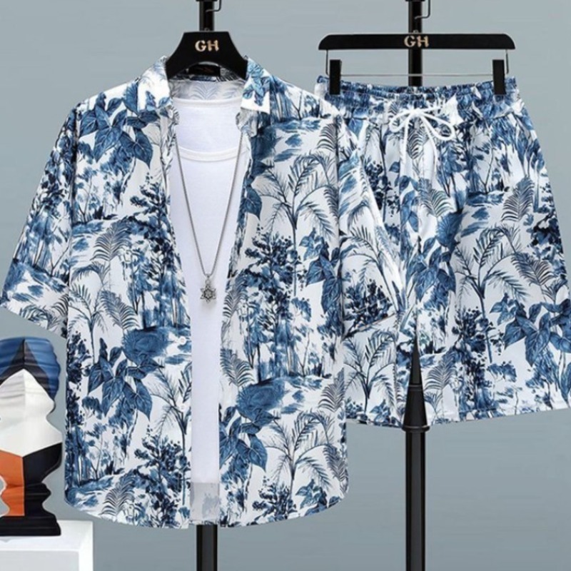 Summer Men Travel Outfit Ice S - Printed Floral Shirt incelemesi ve fiyatı