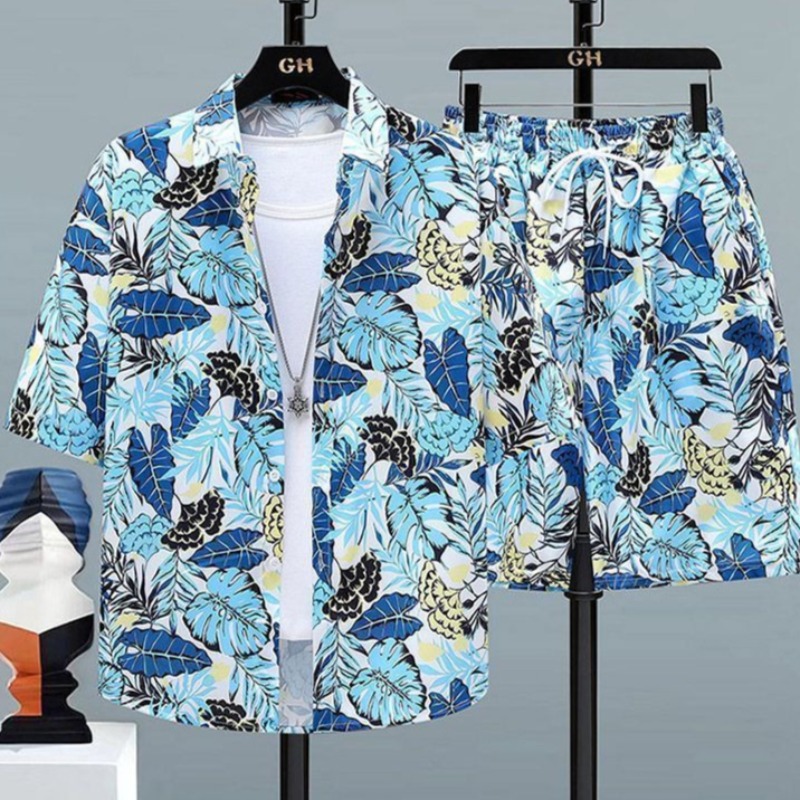 Summer Men Travel Outfit Ice S - Printed Floral Shirt incelemesi ve fiyatı