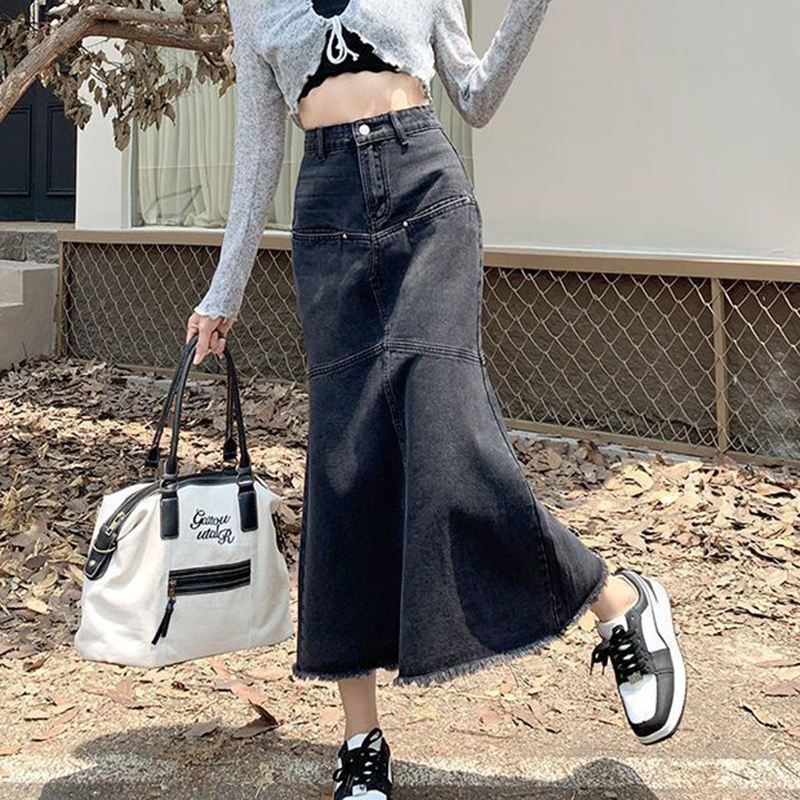 Vintage Women Denim Skirts Loo - Denim Skirt Midi Vintage incelemesi ve fiyatı