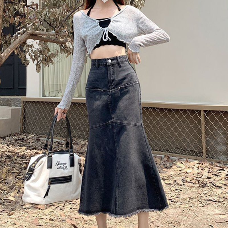 Vintage Women Denim Skirts Loo - Denim Skirt Midi Vintage incelemesi ve fiyatı