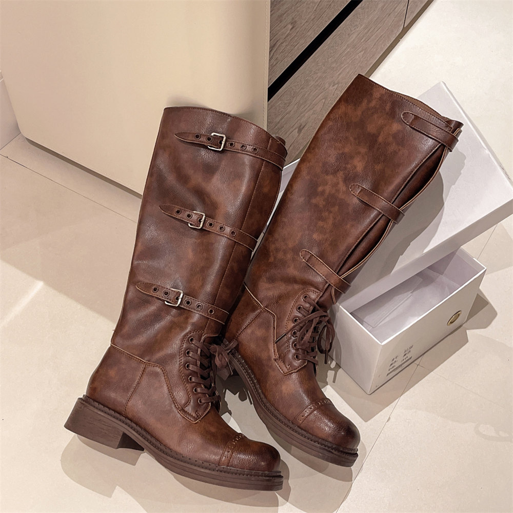 Women's Knee High Boots Vintag - Vintage Fashion Designer incelemesi ve fiyatı
