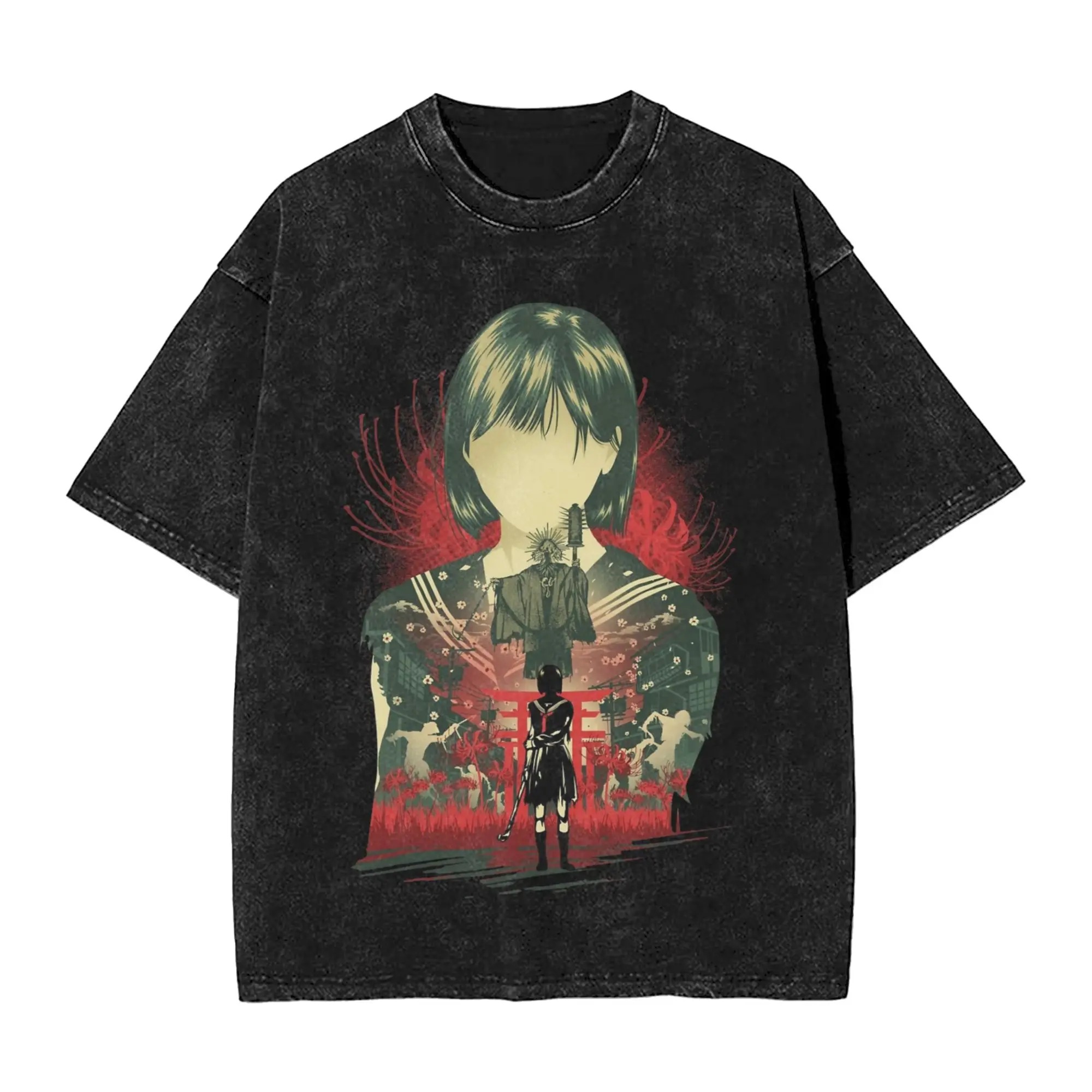 2025 New Horror Game Tees Grap - Vintage Fashion Outfits Men incelemesi ve fiyatı