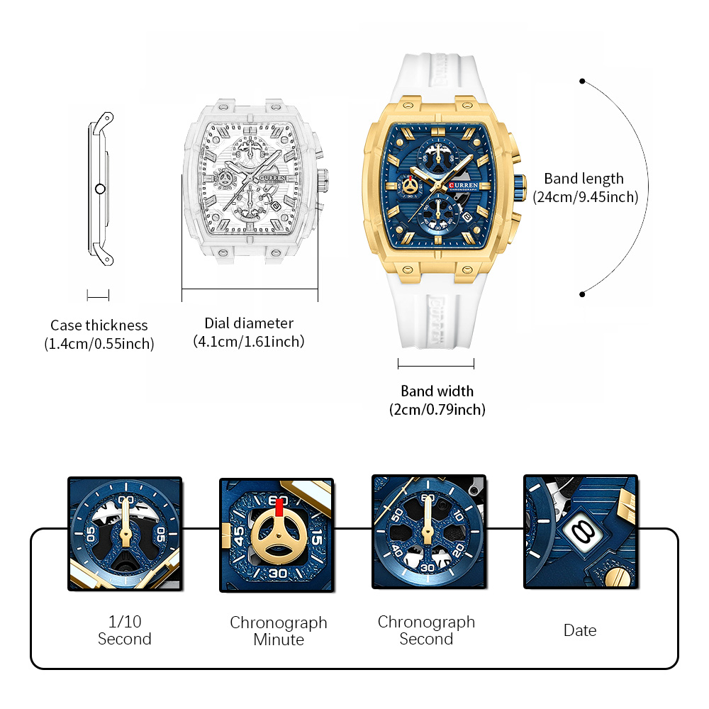 CURREN Luxury Vintage Watch fo - Vintage Fashion Design incelemesi ve fiyatı