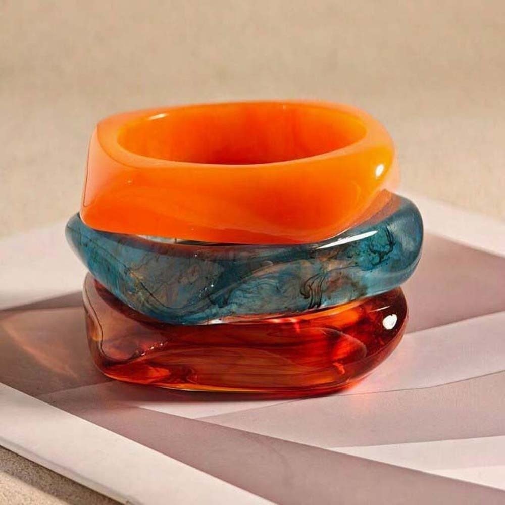 Statement Bangles Translucent  - Vintage Fashion Gen Z incelemesi ve fiyatı