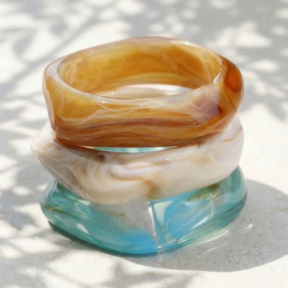 Statement Bangles Translucent  - Vintage Fashion Gen Z incelemesi ve fiyatı