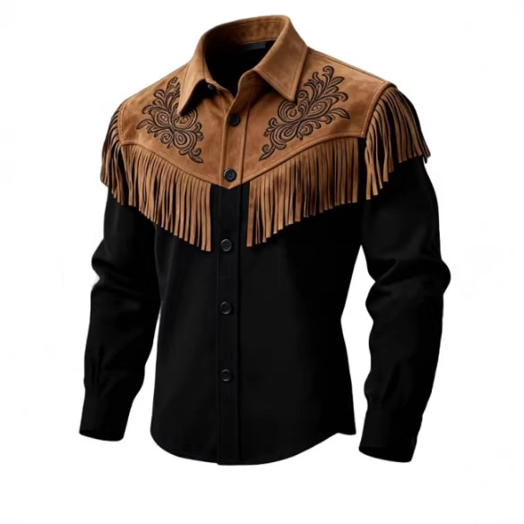 Unique Design Brown Tassel Lea - Velvet Blazer Vintage incelemesi ve fiyatı