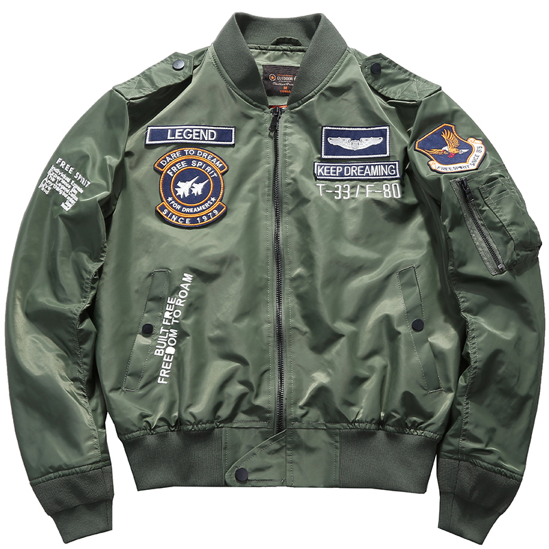 Men's Spring Tactical Army MA- - Varsity Jacket Wool incelemesi ve fiyatı