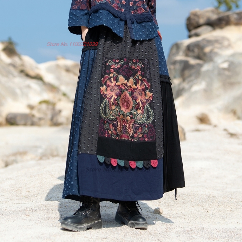 2026 traditional ethnic denim  - Denim Skirt Midi Vintage incelemesi ve fiyatı