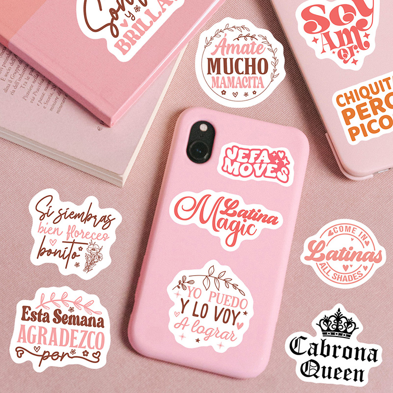 48pcs Latina Positive Quote St - Vintage Fashion Magazines incelemesi ve fiyatı