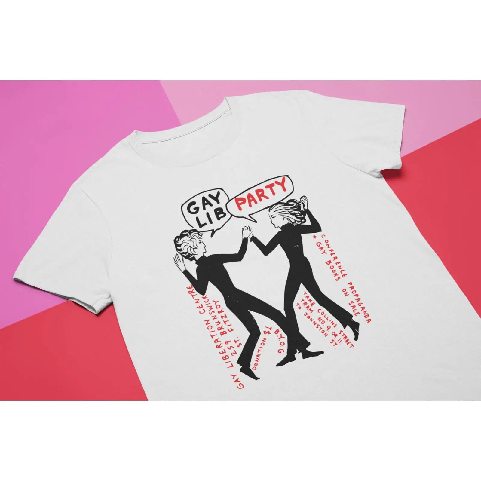 Gay Lib Party T Shirt Vintage  - Vintage Queer Fashion incelemesi ve fiyatı