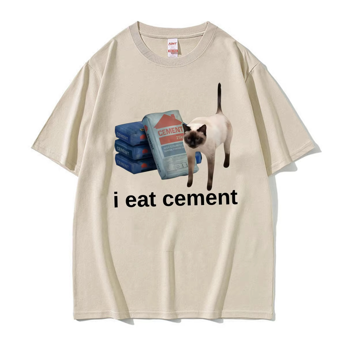 Funny I Eat Cement Cat Meme We - Vintage Fashion Gen Z incelemesi ve fiyatı