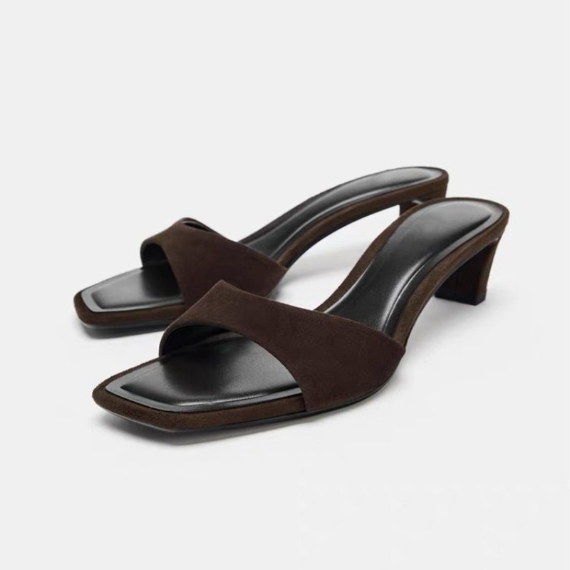 Vintage Brown Faux Suede Slipp - Vintage Fashion Designer incelemesi ve fiyatı