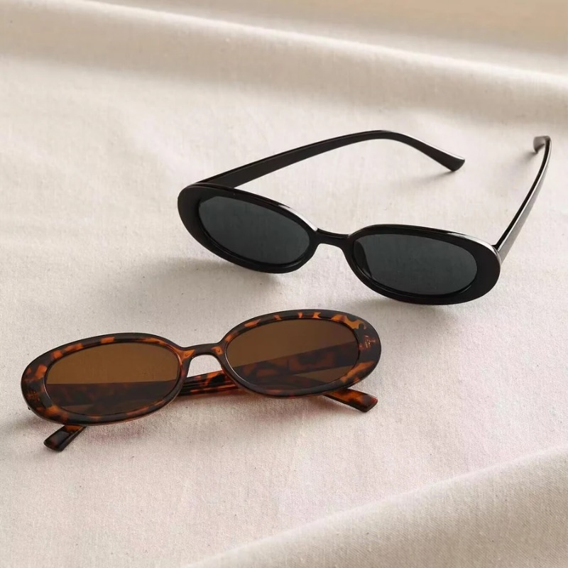 Vintage Oval Sunglasses Women  - Vintage Fashion Designer incelemesi ve fiyatı