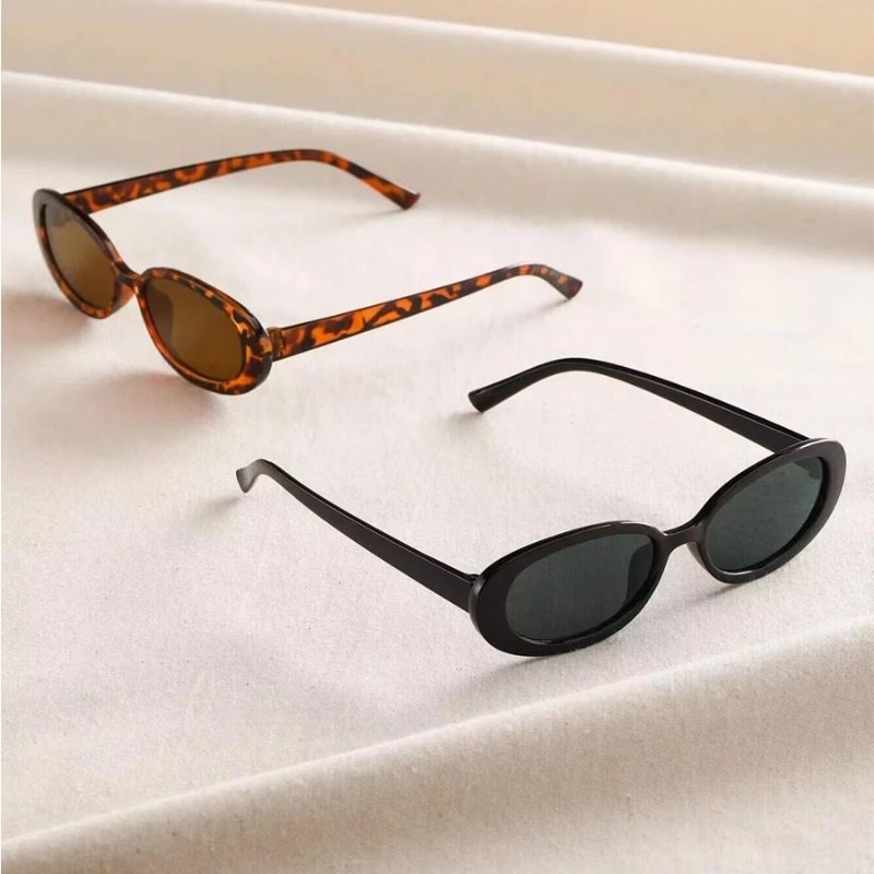 Vintage Oval Sunglasses Women  - Vintage Fashion Designer incelemesi ve fiyatı