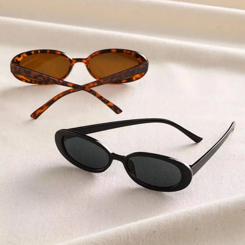 Vintage Oval Sunglasses Women  - Vintage Fashion Designer incelemesi ve fiyatı