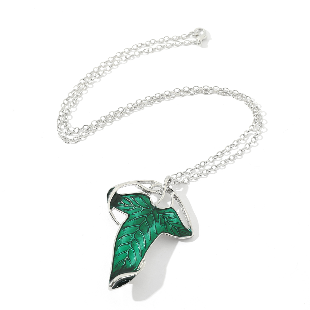 Vintage Green Leaf Pendant Nec - Vintage Fashion Tv incelemesi ve fiyatı