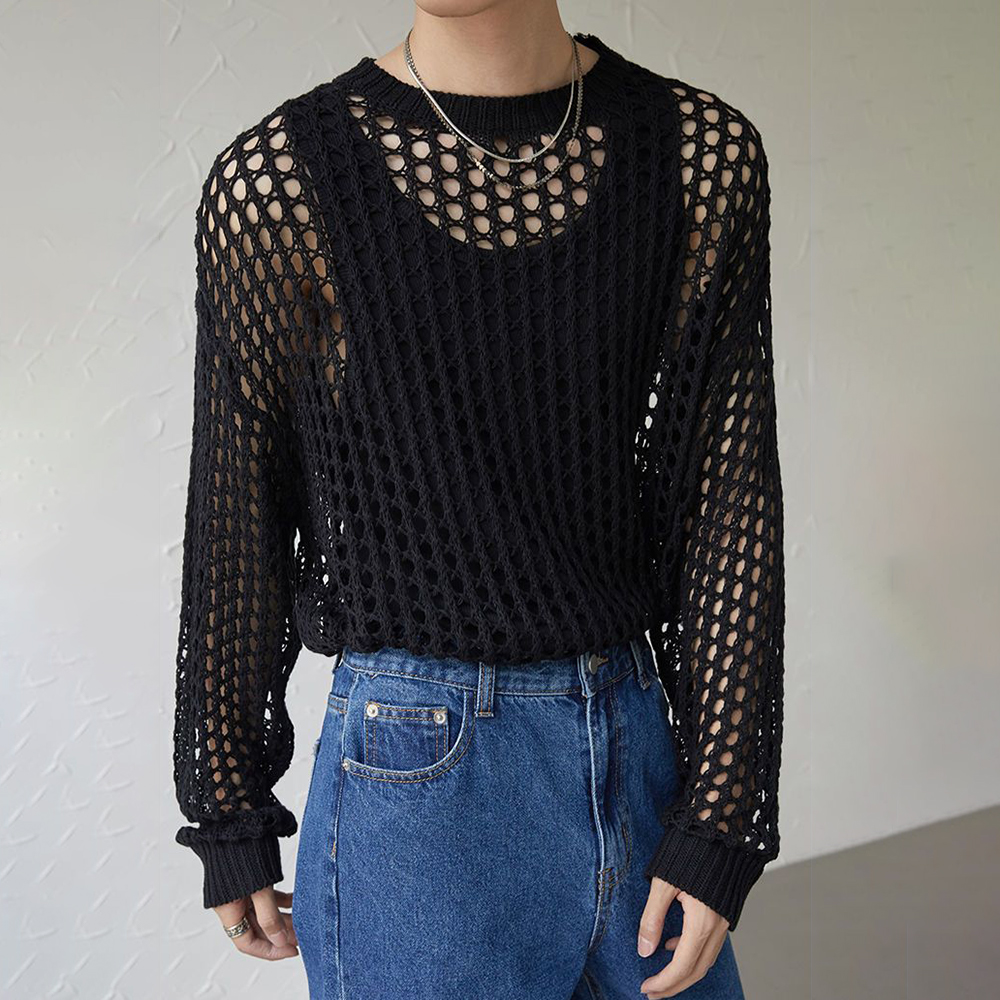 Mens Y2k Hollow Out Outfits Se - Vintage Fashion Outfits Men incelemesi ve fiyatı