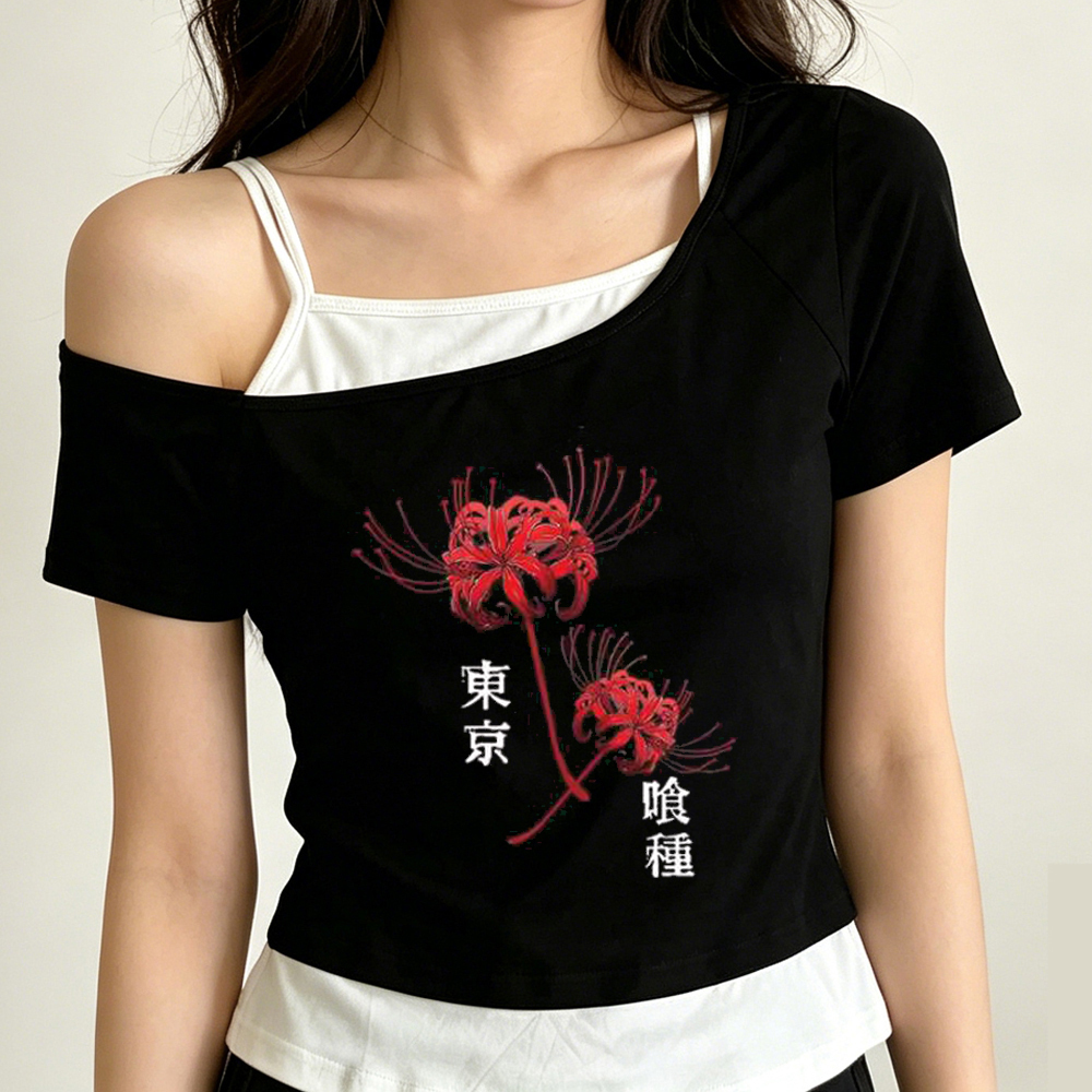 Tokyo Ghoul crop top ladies ko - Vintage Fashion In Tokyo incelemesi ve fiyatı