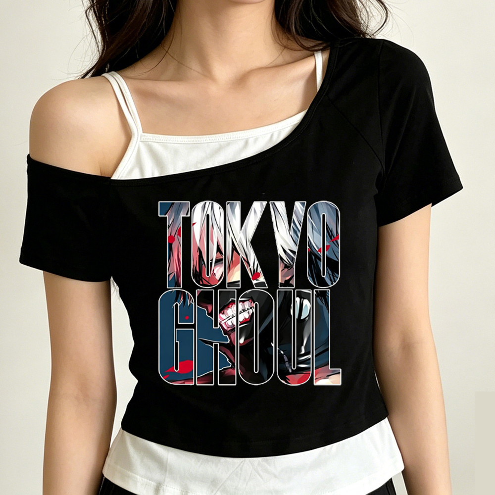 Tokyo Ghoul crop top ladies ko - Vintage Fashion In Tokyo incelemesi ve fiyatı