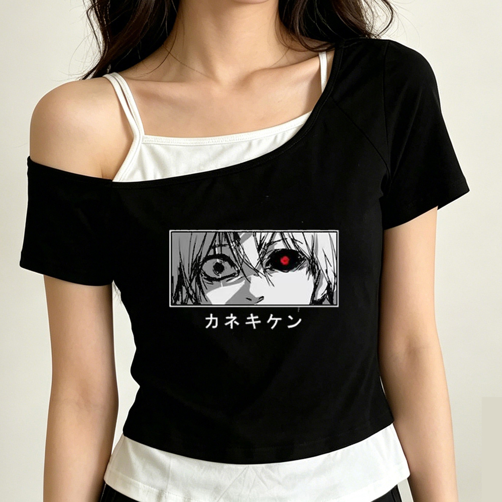 Tokyo Ghoul crop top ladies ko - Vintage Fashion In Tokyo incelemesi ve fiyatı